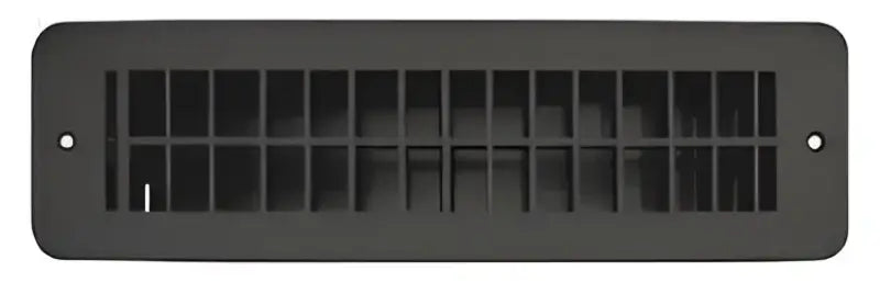 H841 Rv Designer Blk Plast Vent Reg Damp 2.25’X10’ - Heating/ Cooling Register
