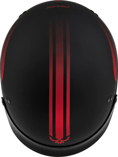 H96511325 Hh 65 Retribution Helmet W/Peak Matte Black/Red Md - HH-65