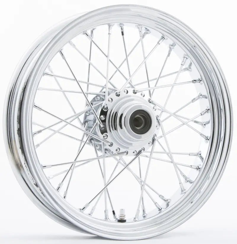 Fr 40-Spk Sd Chrome 16X3.5 Flst-Hub 3/4" Axl Pre 99