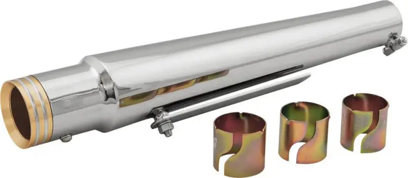 Trumpet Style Muffler Gold Billet End Cap