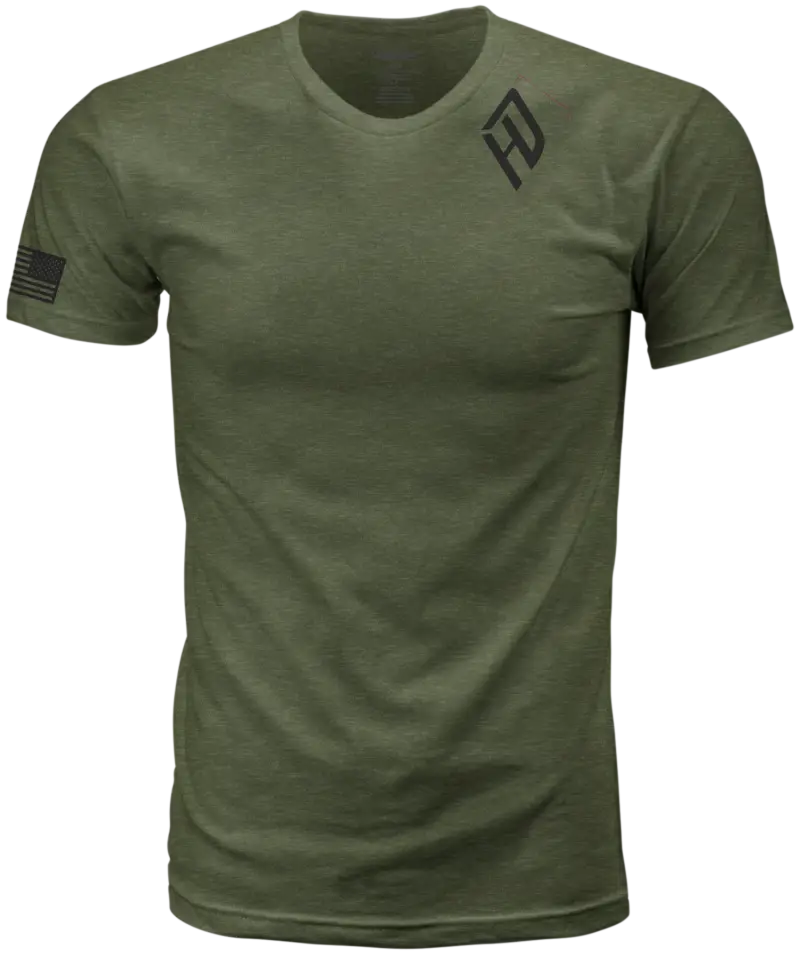Harddrive Emblem Tee Olive Green/Black 3x