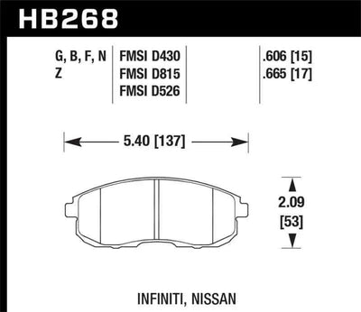 Hawk Performance HB268N.665