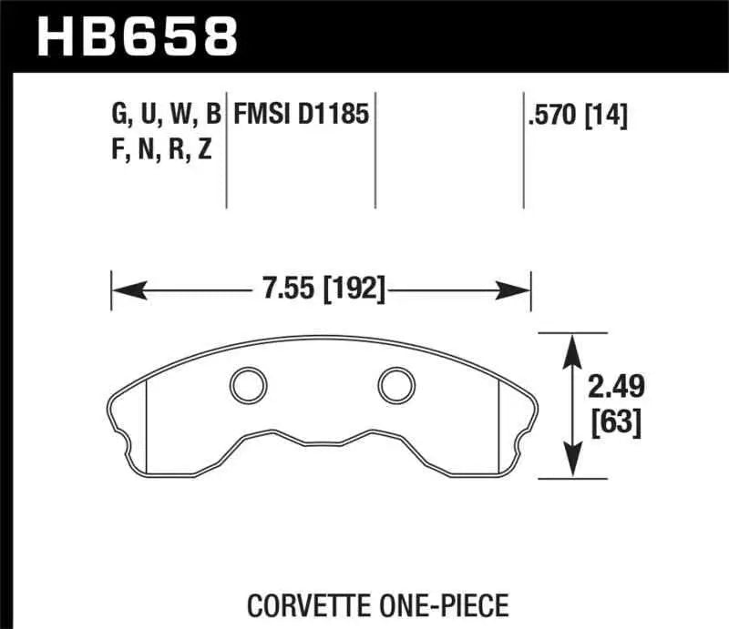 Hawk Performance HB658F.570
