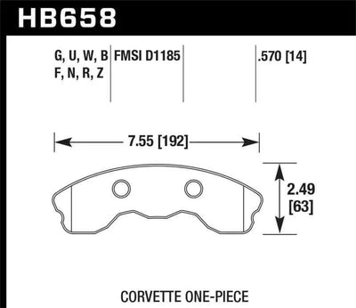Hawk Performance HB658F.570