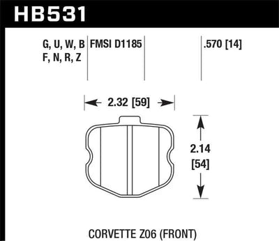 Hawk Performance HB531F.570