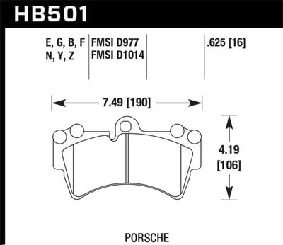 Hawk 07-10 Audi Q7 3.6L/4.2L / 03-07 Porsche Cayenne 4.5L / 04-07 VW Touareg Performance Ceramic Str 