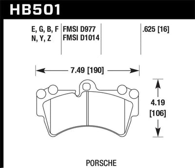 Hawk 07-10 Audi Q7 3.6L/4.2L / 03-07 Porsche Cayenne 4.5L / 04-07 VW Touareg Performance Ceramic Str 
