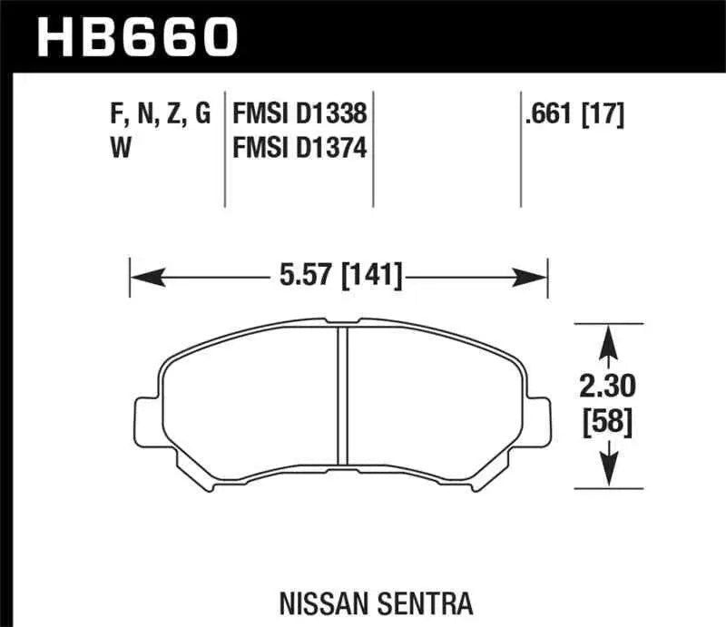 Hawk Performance HB660F.661