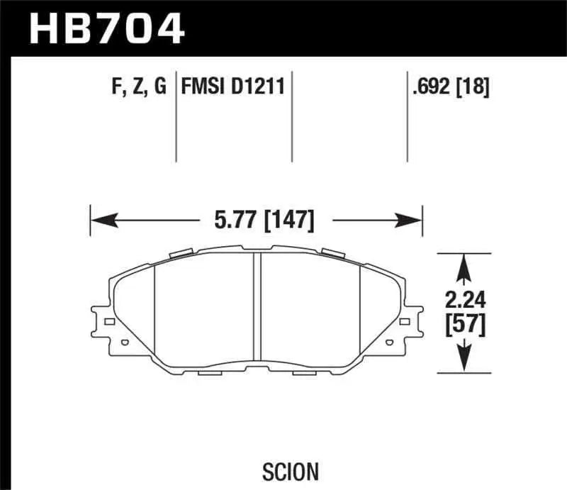 Hawk Performance HB704F.692