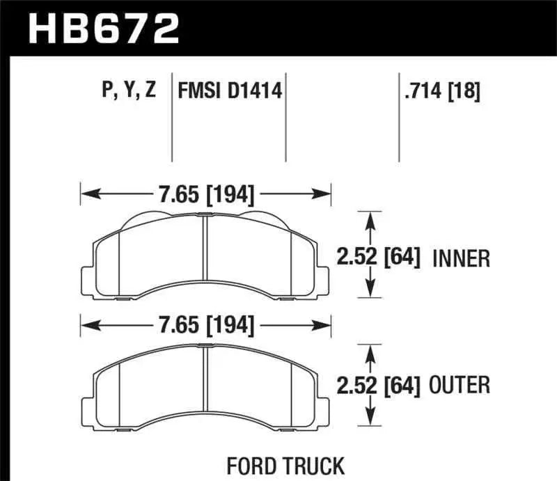 Hawk Performance HB672Z.714