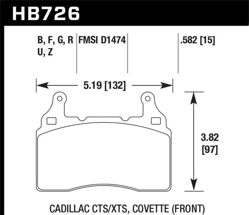 Hawk Performance HB726N.582