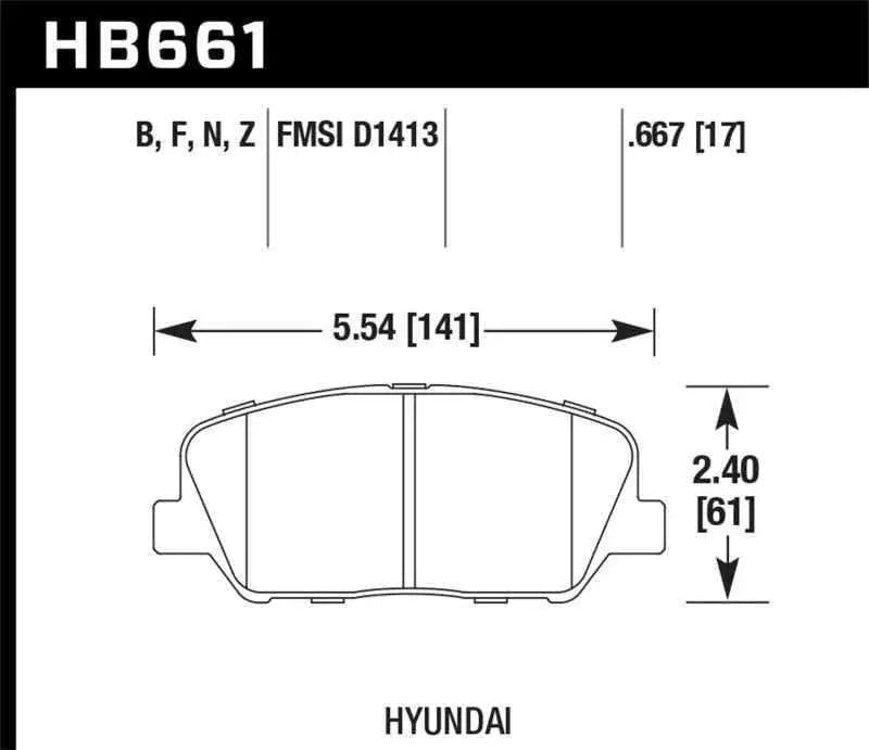 Hawk Performance HB661F.667