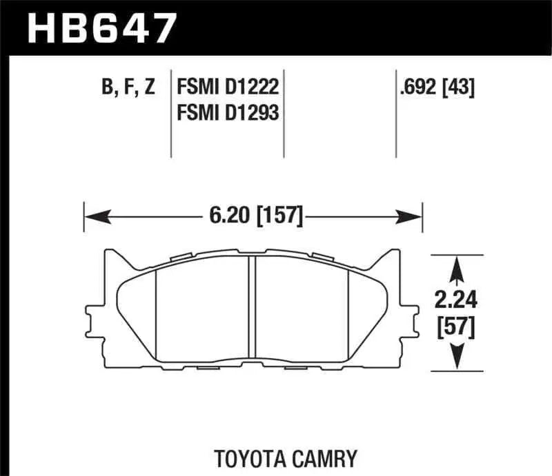Hawk Performance HB647F.692