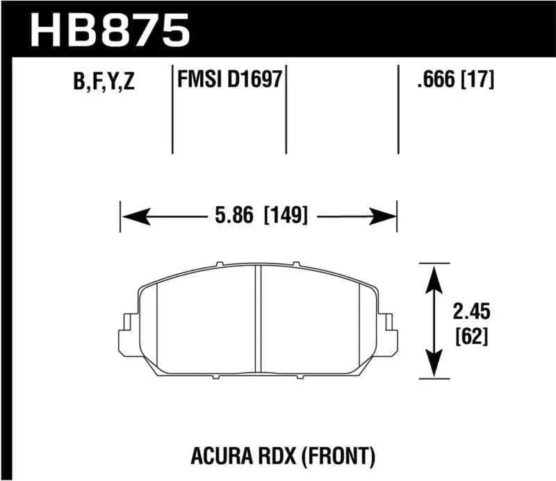 Hawk Performance HB875F.666