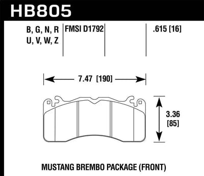 Hawk Performance HB805B.615