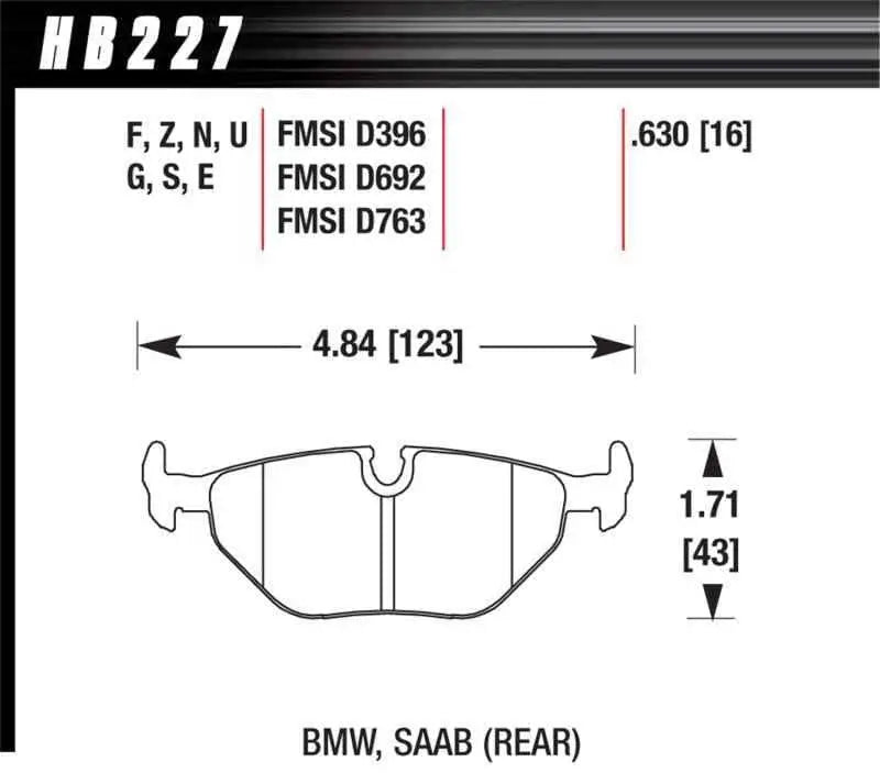 Hawk Performance HB227G.630
