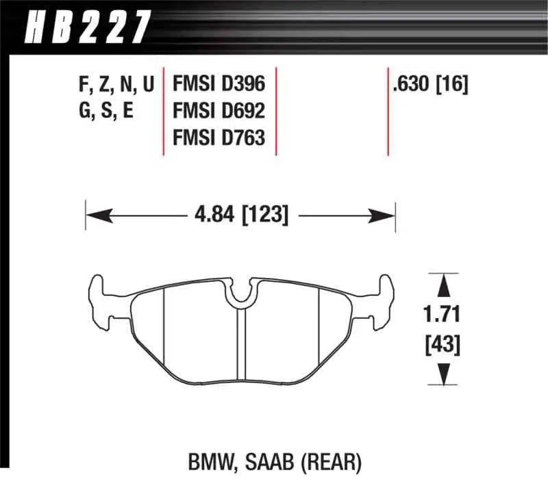 Hawk Performance HB227G.630