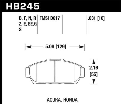 Hawk Performance HB245F.631