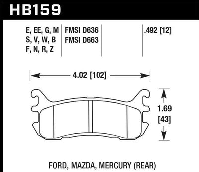 Hawk Performance HB159N.492