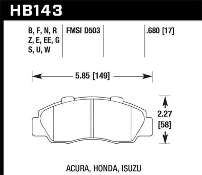 Hawk Performance HB143F.680