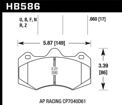 Hawk Performance HB586Z.660