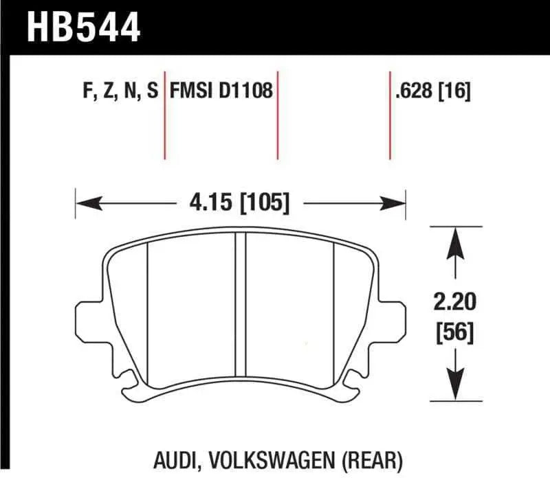 Hawk Performance HB544F.628