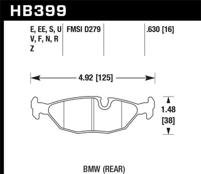 Hawk Performance HB399G.630