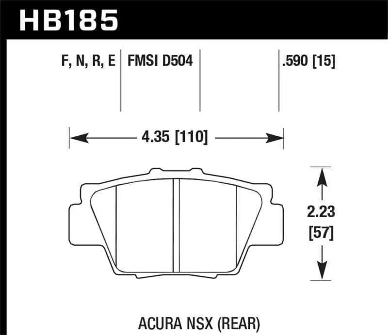 Hawk Performance HB185N.590