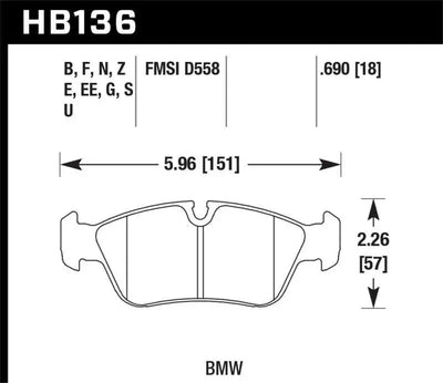 Hawk HPS Street Brake Pads 