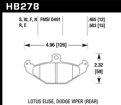 Hawk HPS Street Brake Pads 