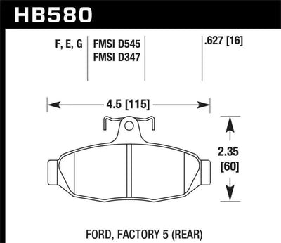 Hawk Performance HB580F.627