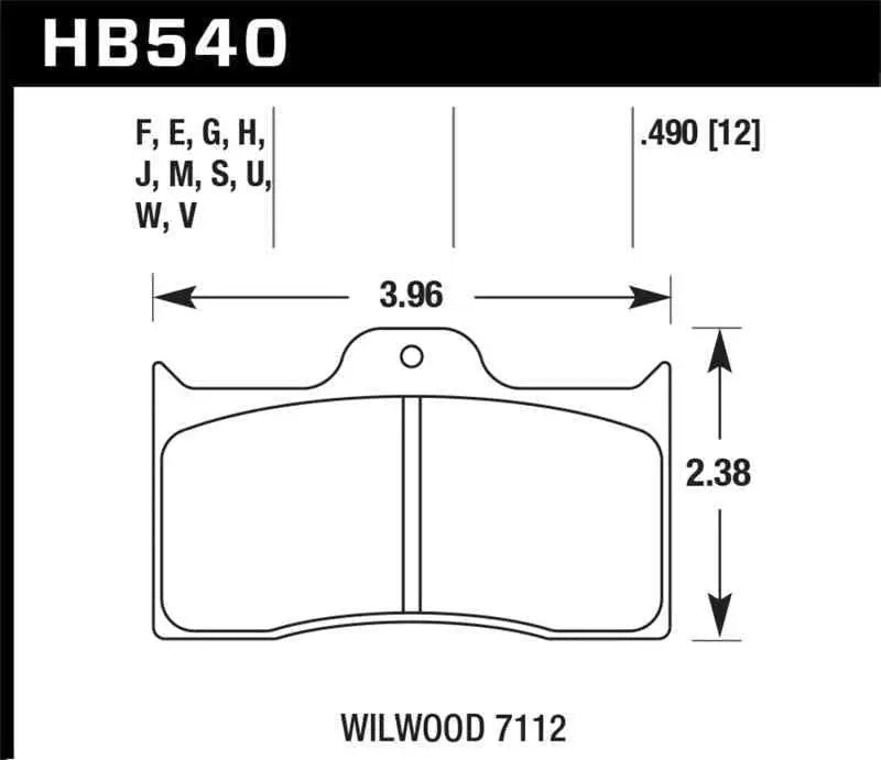 Hawk Performance HB540F.490