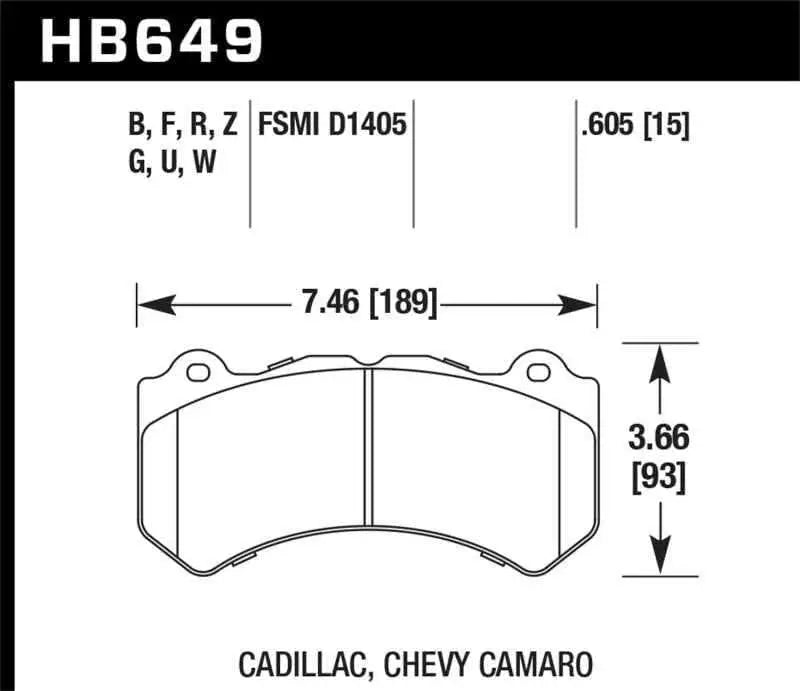 Hawk Performance HB649F.605