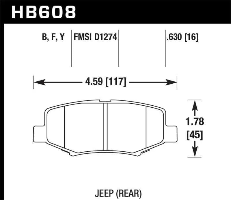 Hawk Performance HB608F.630