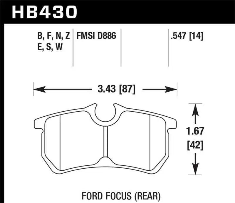 Hawk Performance HB430F.547