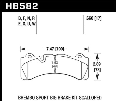 Hawk Performance HB582F.660