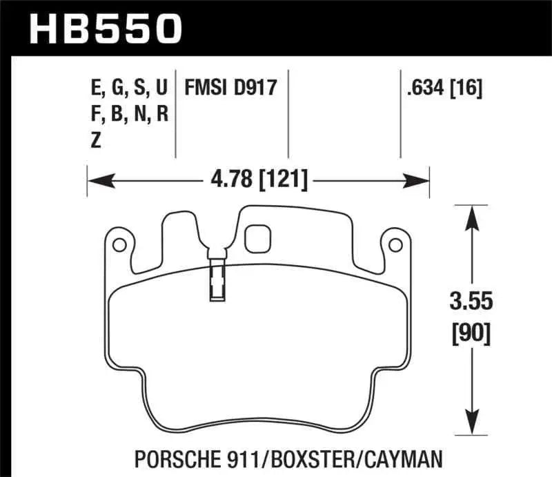 Hawk Performance HB550Z.634