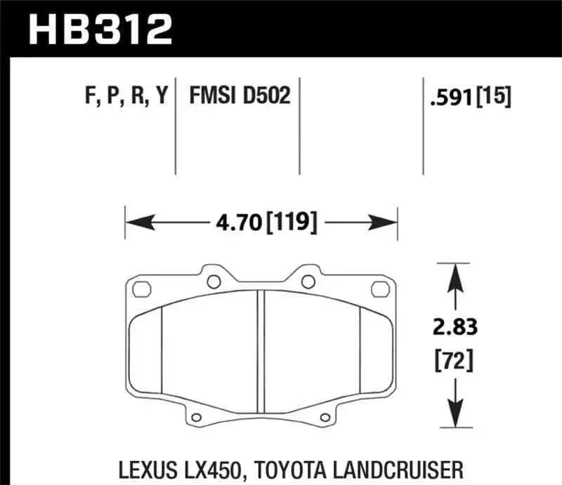 Hawk Performance HB312P.591