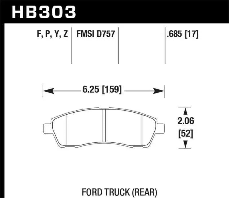 Hawk Performance HB303P.685