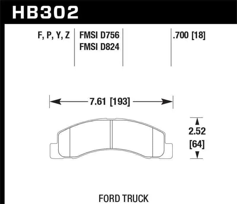 Hawk Performance HB302P.700