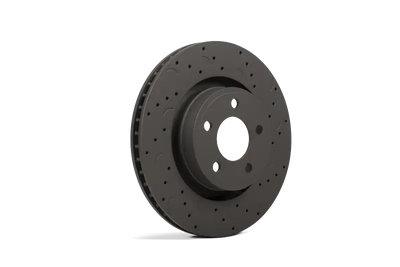 Hawk Talon 2015 Audi S3 drilled and slotted rear brake rotor set for better stopping power