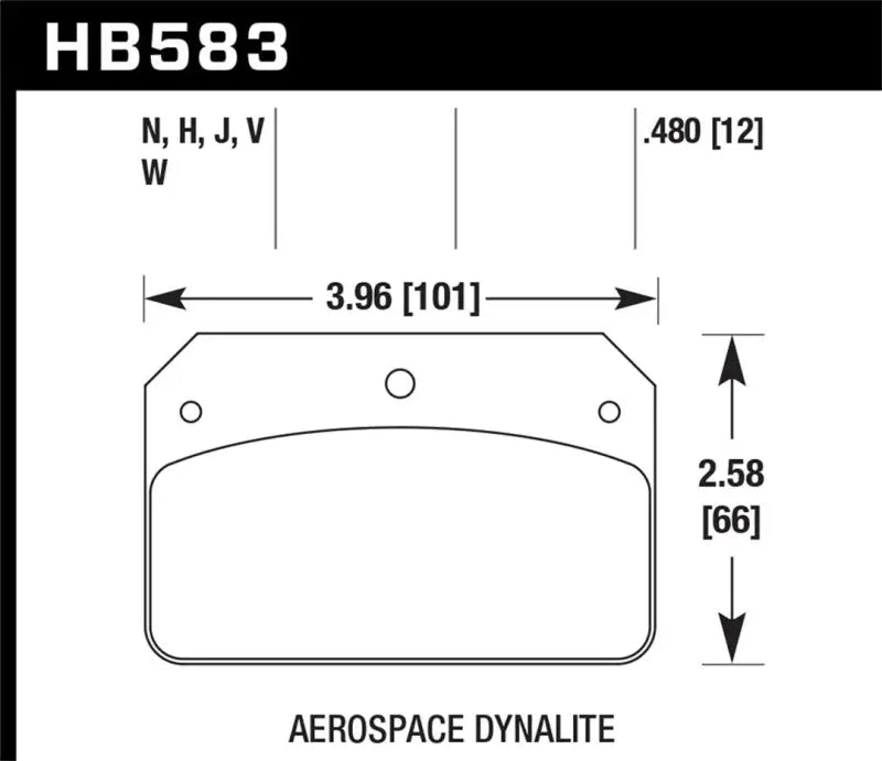 HB583F.480 Hawk Hps Brake Pads