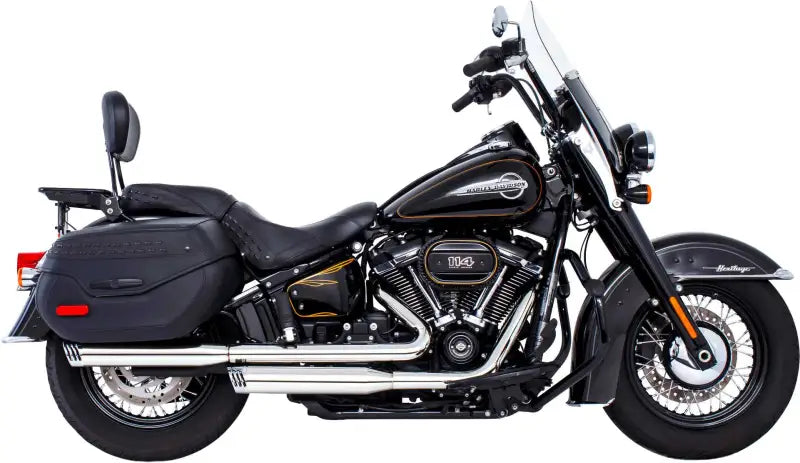 FREEDOM HD00724 Racing Slip On Chrome 3.5" Flstc/N