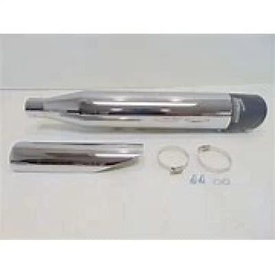 HD01376 Freedom Racing Slip-On 4 Inch Black W/Black Tip Flt - Exhaust