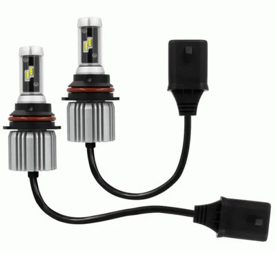 Headlight Bulb 9007; LED Bulb; 25 Watt; 9 To 32 Volt; White/ Golden Yellow/ Light Blue Beam Color; 6000 Lumens; 6500K