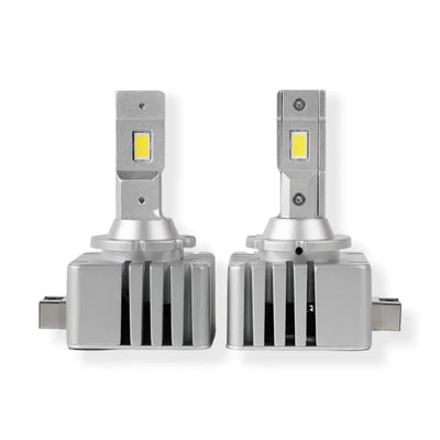 Headlight Bulb D1; LED Bulb; 45 Watt; 9 To 16 Volt; Cool White Beam Color; 10000 Lumens; 6500K Light Color Temperature; 360 Degrees Beam Angle; Set Of 2 - RV and Auto Parts