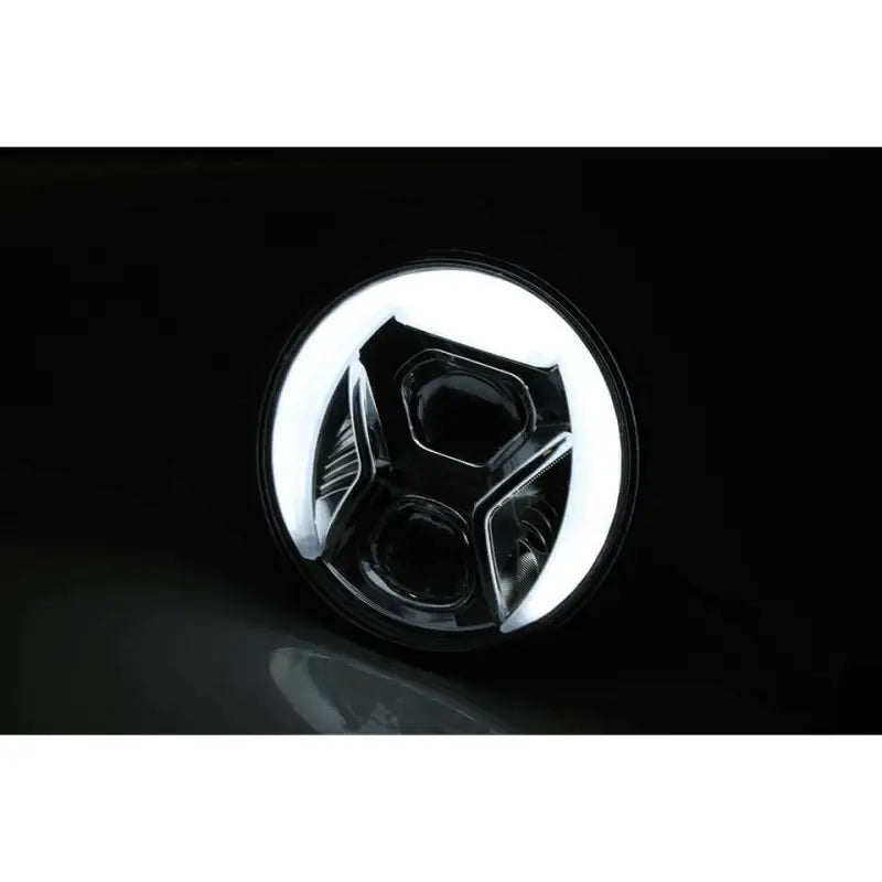 HIGHSIDER Headlight Type 8 Adaptive Led 7" Chrome for Powersports