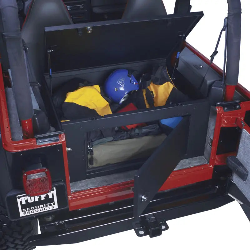 Tuffy Rear Cargo Lockbox Steel Black - Tuffy Products