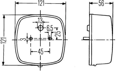 Hella 2578 Stop / Turn / Tail / License Plate Lamp 