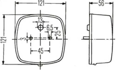 Hella 2578 Stop / Turn / Tail / License Plate Lamp 